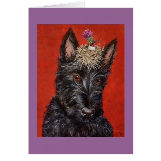 Nelli och stackkort hälsningskort (Framsidan)