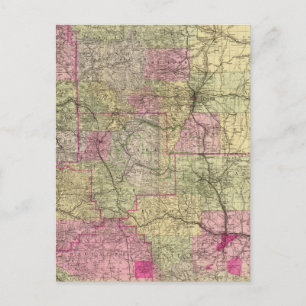 Nells Topografiska Karta i Colorado Vykort