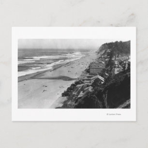 Nelscott, Oregon Beach Scene Waterfront Vykort