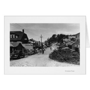 Nelscott, Oregon Town View Ocean Front Cottages Hälsningskort