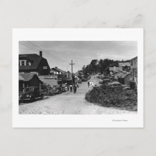 Nelscott, Oregon Town View Ocean Front Cottages Vykort