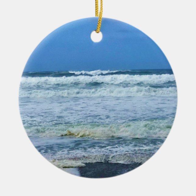 Nelscott Reef, Lincoln City, Oregon Julgransprydnad Keramik (Framsidan)