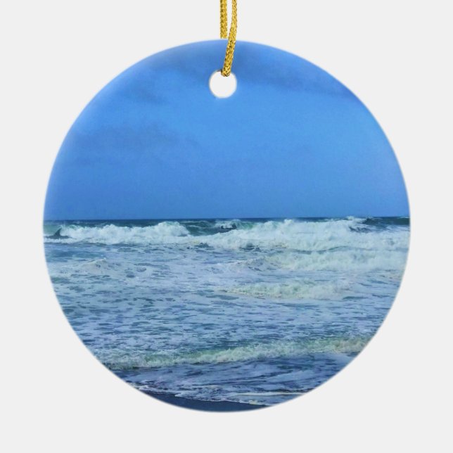 Nelscott Reef, Lincoln City, Oregon Julgransprydnad Keramik (Framsidan)