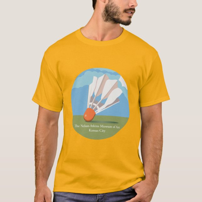 Nelson-Atkins Museum of Art Shuttlecock Tshirt T Shirt (Framsida)