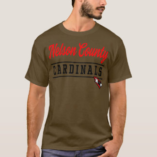 Nelson County High School Cardinals Pullover T Shirt