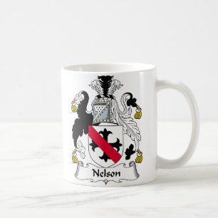 Nelson familjvapensköld kaffemugg