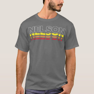 Nelson First Name Funny Vintage Sunset Nelson gift T Shirt