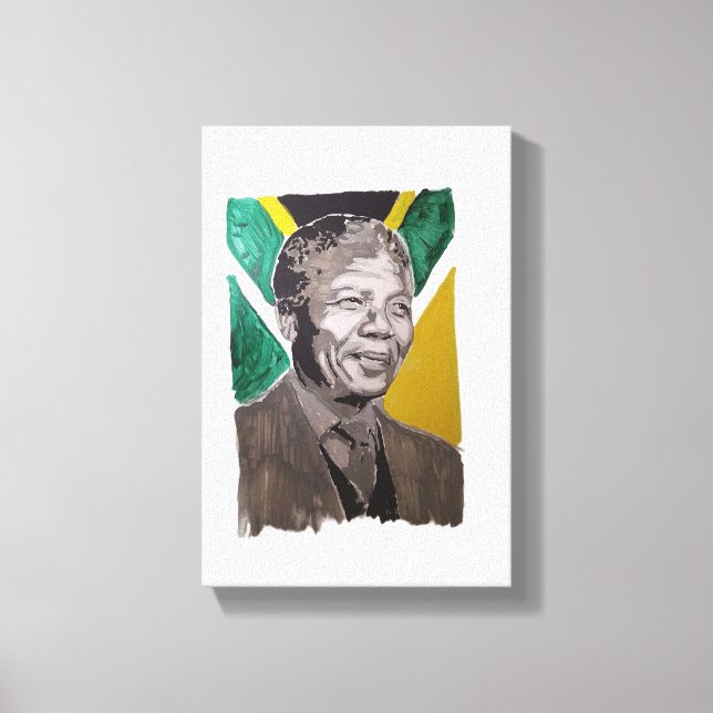 Nelson Mandela  Canvastryck (Framsida)