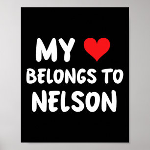 Nelson - mina hjärtliga Tillhör till Nelson - Kärl Poster