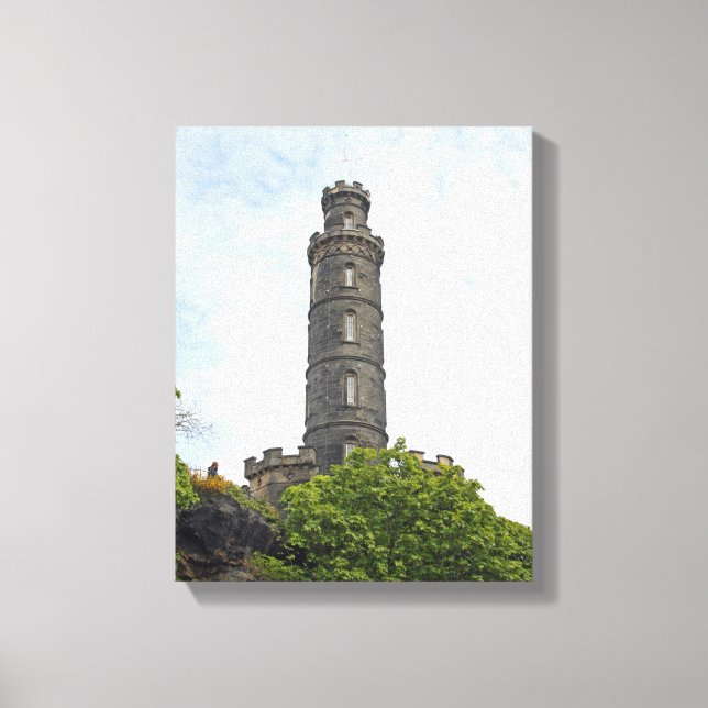 Nelson Monument, Edinburgh Canvastryck (Framsida)