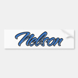 Nelson Namn blue Aufkleber Sticker Autoaufkleber Bildekal