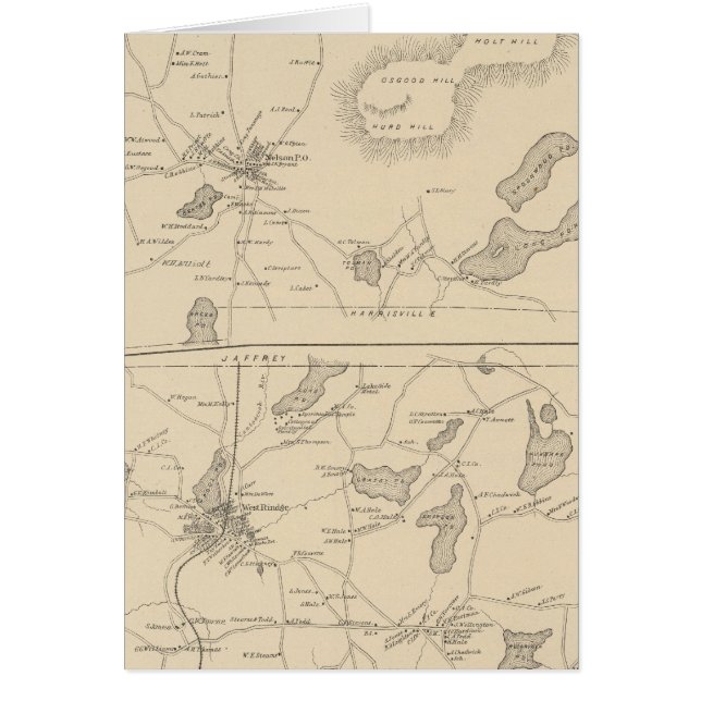 Nelson, Rindge Hälsningskort (Framsidan)