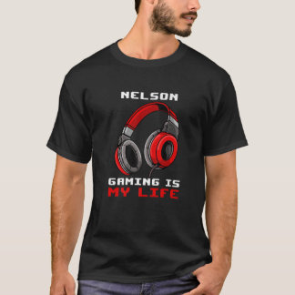 Nelson - spel är mitt liv - Personlig T Shirt