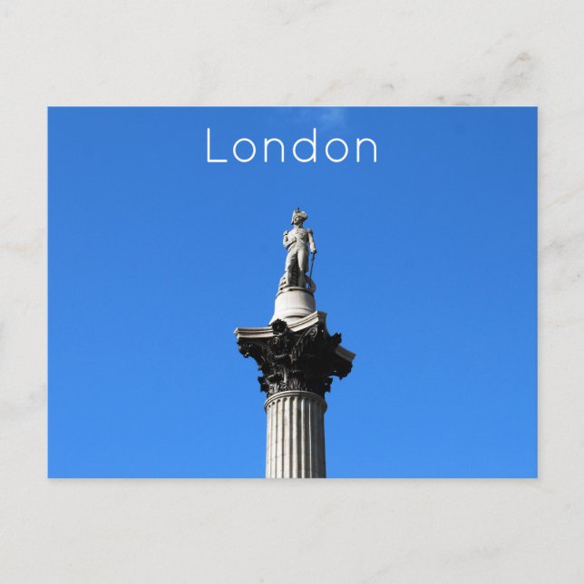 Nelson's Column, London Postcard Vykort (Framsida)