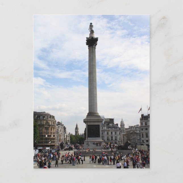 Nelson's Column, Trafalgar Square Vykort (Framsida)