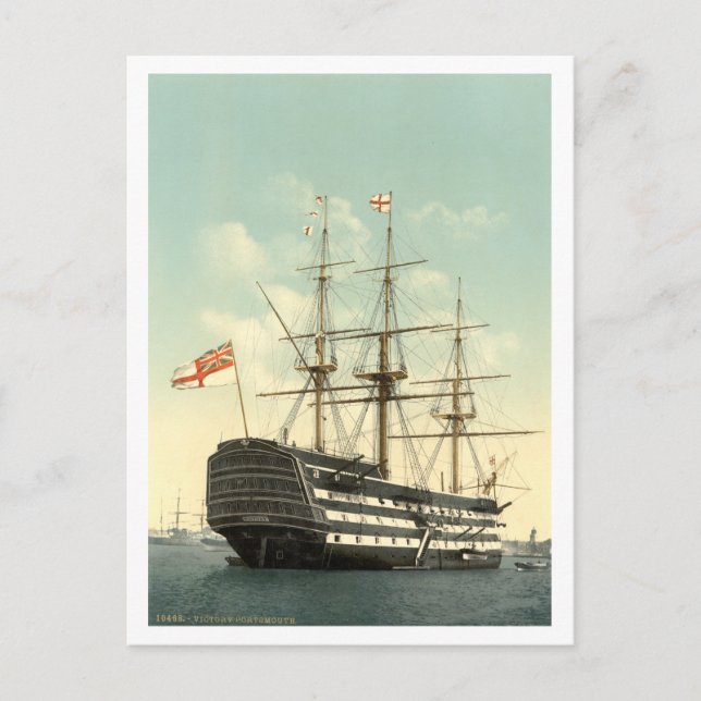 Nelson's HMS Victory Vykort (Framsida)