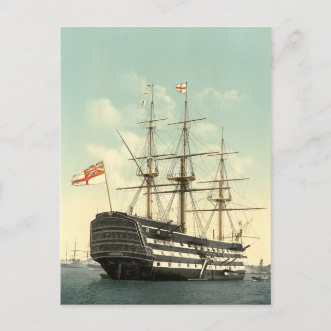 Nelson's HMS Victory Vykort (Framsida)
