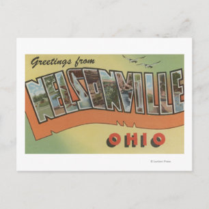 Nelsonville, Ohio - Large Brev Scenes Vykort