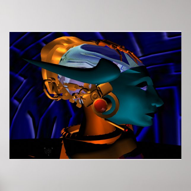 NEMES / HYPER ANDROID PORTRAITT, Science Fiction Poster (Framsidan)