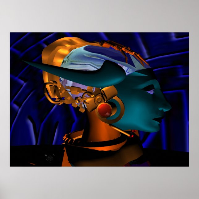 NEMES / HYPER ANDROID PORTRAITT, Science Fiction Poster (Framsidan)