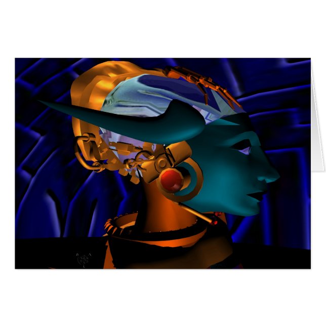 NEMES / HYPER ANDROID PORTRÄTT HÄLSNINGSKORT (Framsidan Horizontal)