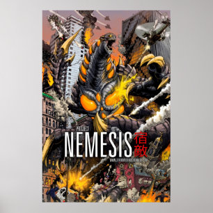 Nemesis - A Kaiju Poster - Art av Matt Frank