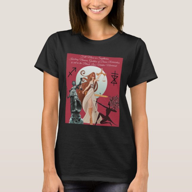 Nemesis guddess gudinna - för stöd till t shirt (Framsida)