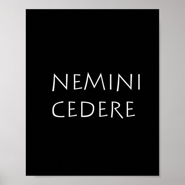 Nemini cedere poster (Framsidan)