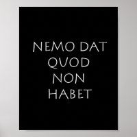 Nemo dat quod non habet
