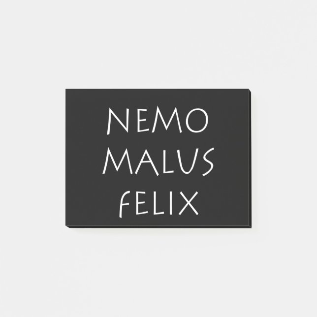 Nemo malus felix post-it block (Framsida)