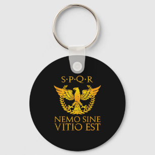 Nemo Sine Vitio Est Spqr Seneca Quote Stoic Nyckelring