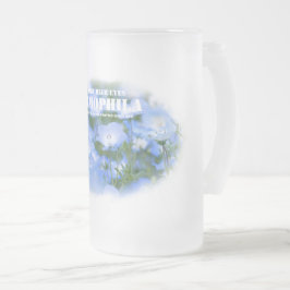 NEMOPHILA(Baby Blue Eyes) Frostat Ölglas