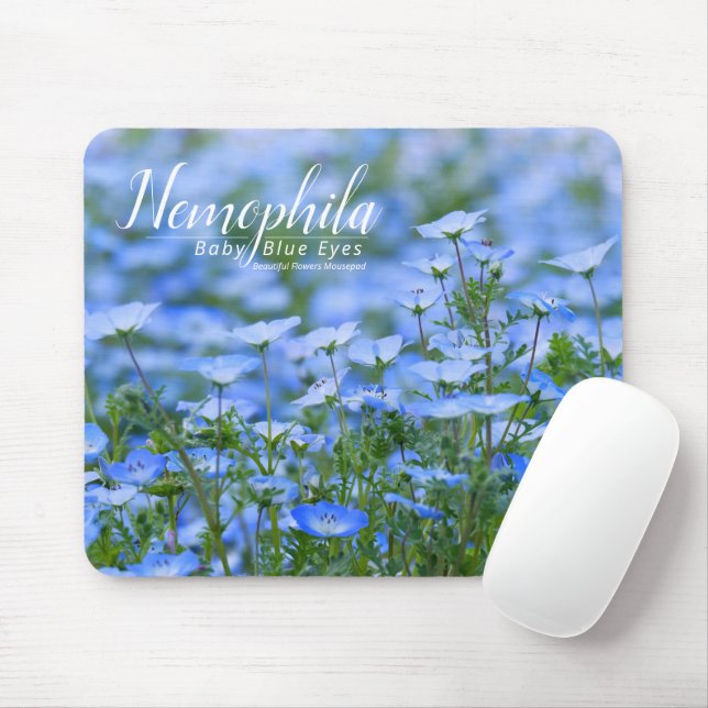 NEMOPHILA (Baby blue Ögon) Musmatta (Med mus)