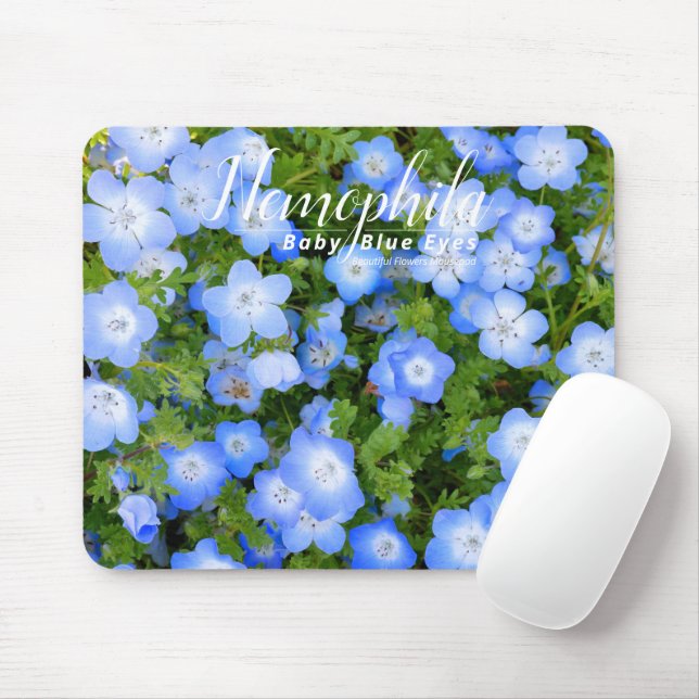 NEMOPHILA (Baby blue Ögon) Musmatta (Med mus)