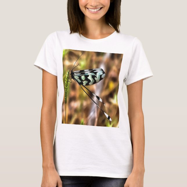 Nemoptera bipennis Spoon-Winged Insekt Art T Shirt (Framsida)