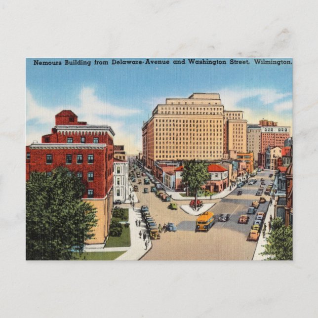Nemours Byggande från Delaware, Wilmington Vykort (Framsida)