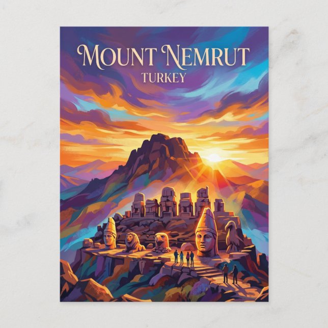 Nemrut Dağı Turkiet Vykort (Framsida)