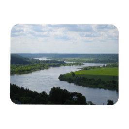 Nemunas River i Vilkija, LITAUEN - Magnet