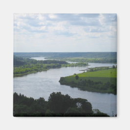 Nemunas River i Vilkija, LITAUEN - Magnet