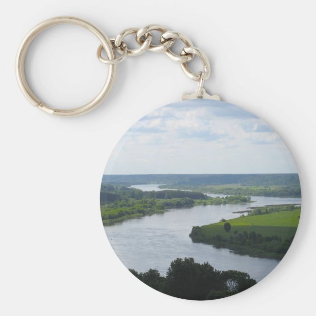 Nemunas River i Vilkija, LITAUEN - Nyckelring (Framsidan)