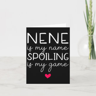 Nene är min Namn-spill är mitt spel. Kort