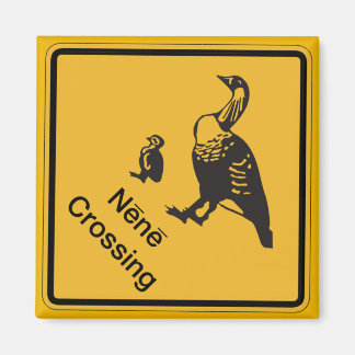 Nene Crossing, Traffic Warning Sign, Hawaii, USA Magnet