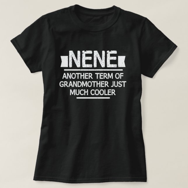 Nene Definition Funny Grandma Mor Day Gift T Shirt (Design framsida)