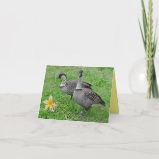 Nene Goose Birthday Card Tack Kort
