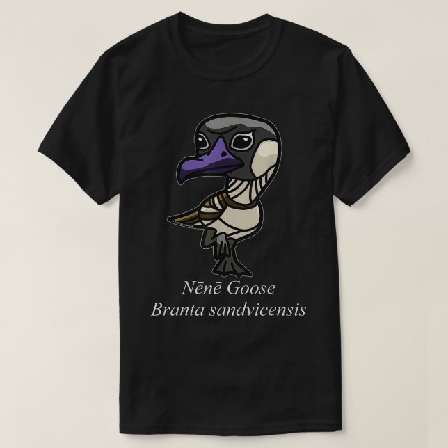 Nene Goose  Branta sandvicensis  T Shirt (Design framsida)