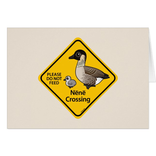 Nene korsning hälsningskort (Framsidan Horizontal)