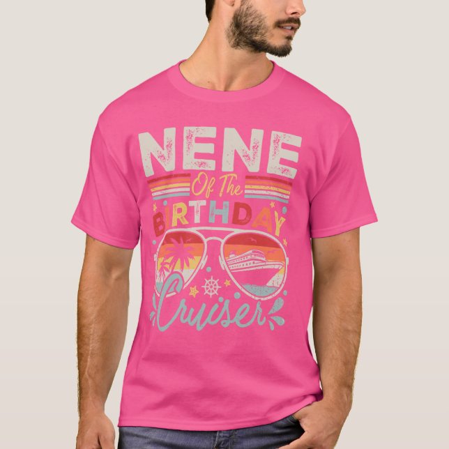 Nene of the Birthday Cruiser Sunglass Cruise Vin T Shirt (Framsida)