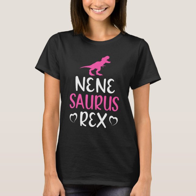 Nenesaurus Rex Dinosaur  Nene Saurus Family Matchi T Shirt (Framsida)