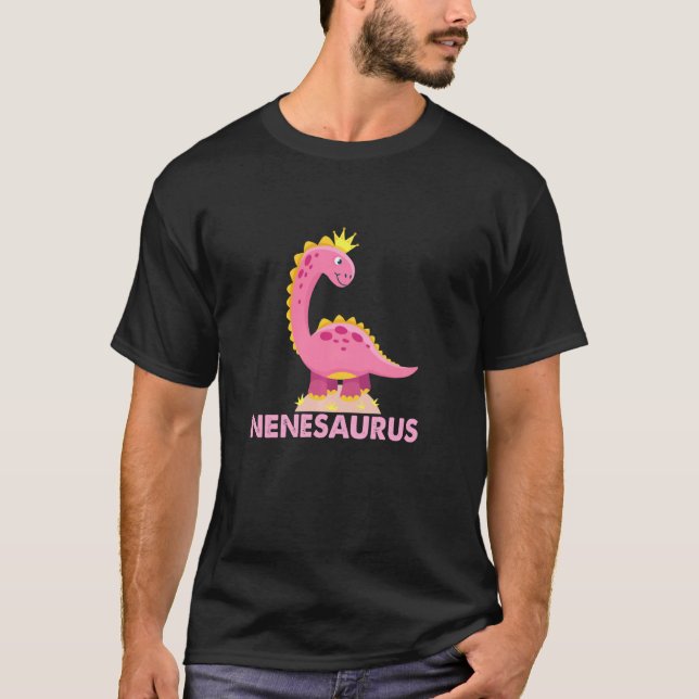 Nenesaurus Rex Dinosaur Nene Saurus Funny Matching T Shirt (Framsida)