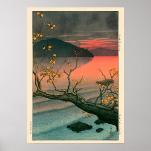 Nenokuchi Sjö av Kawase Hasui Poster